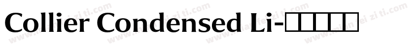 Collier Condensed Li字体转换
